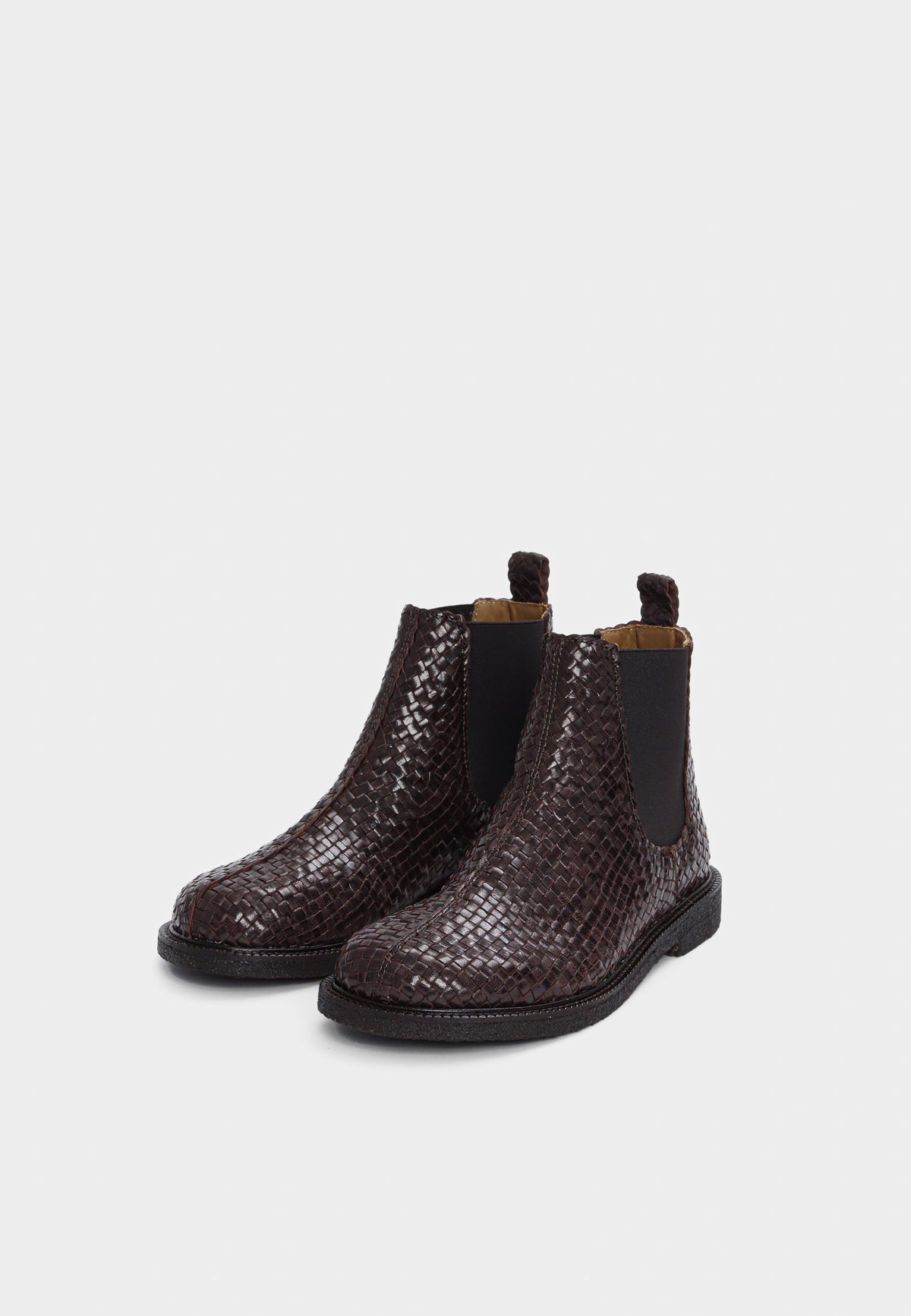 7847-102 støvle - Dark Brown Braid