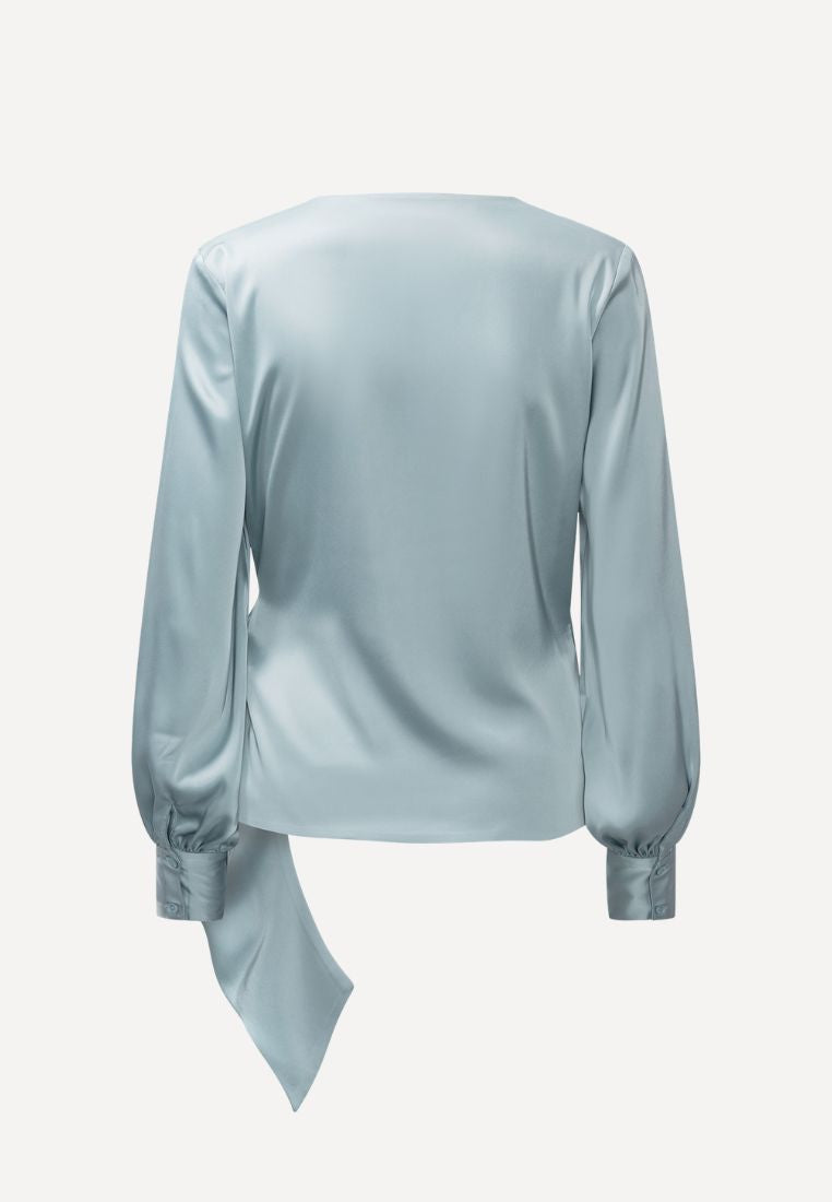 Ines bluse - Semi Rich Sky Blue
