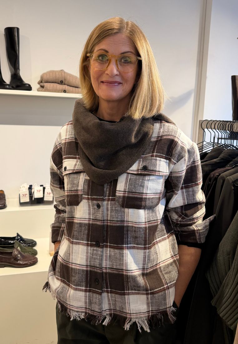 Ivette tørklæde - Brown