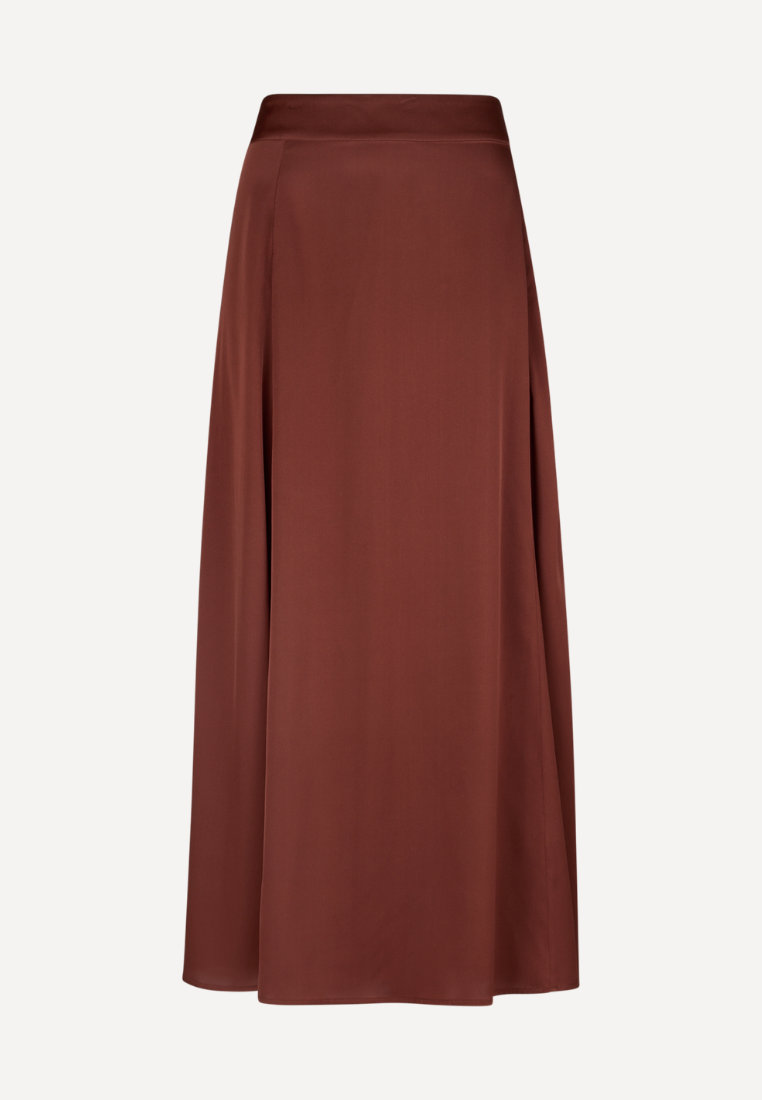 Jada long nederdel - Dark red