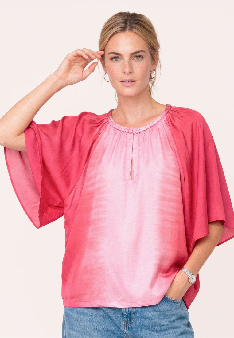 KikiGO bluse - Geranium Pink