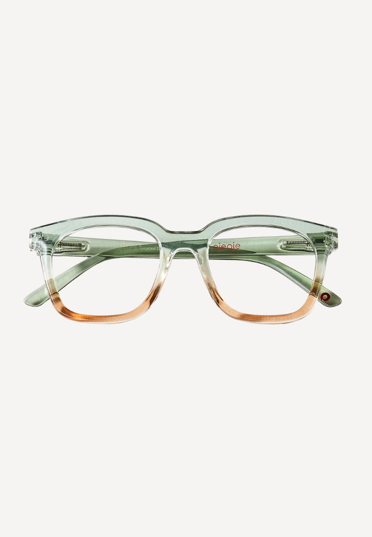 Læsebrille D - Grøn/Sand