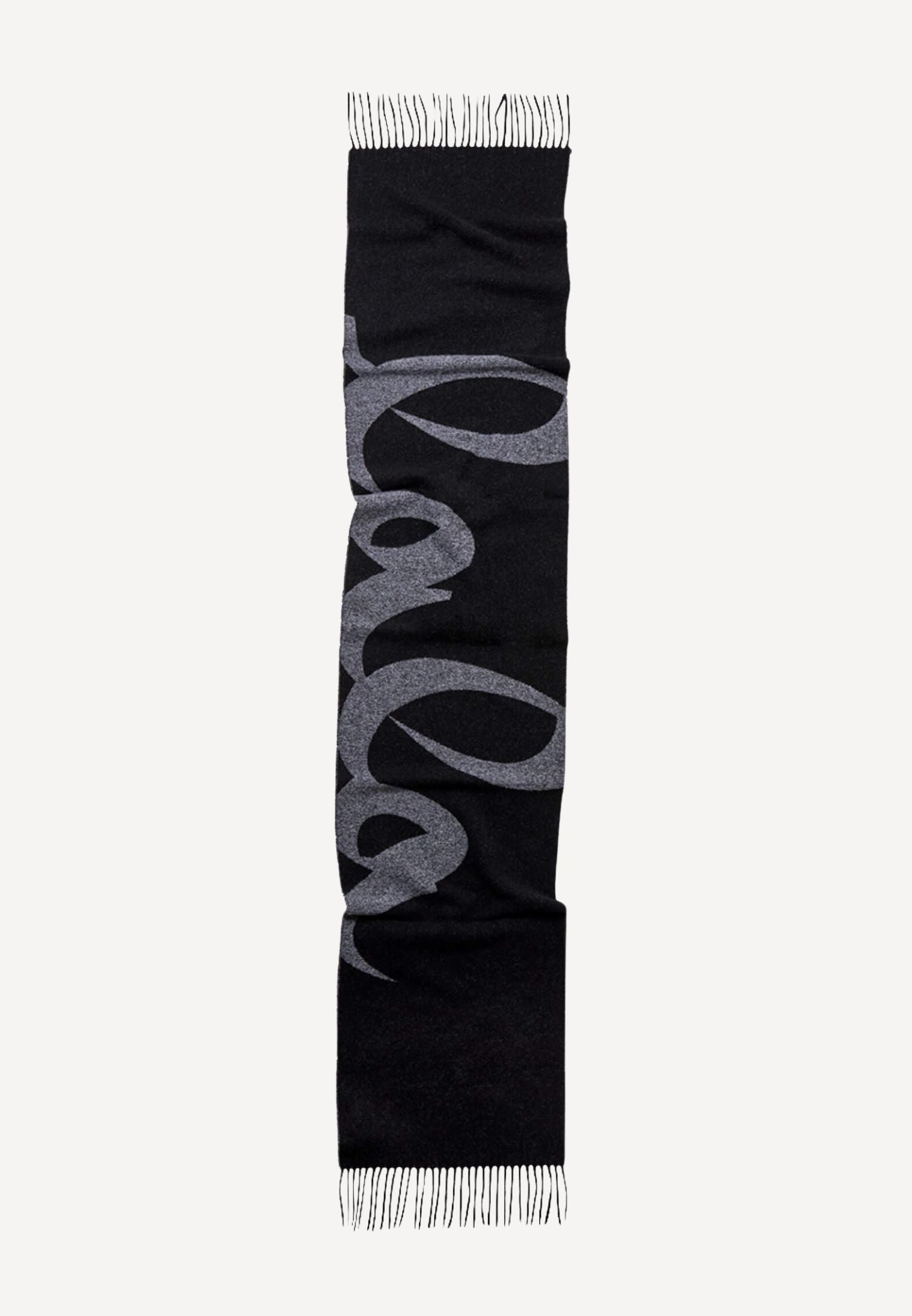 Lala Scarf 4 Wool Mix - Black