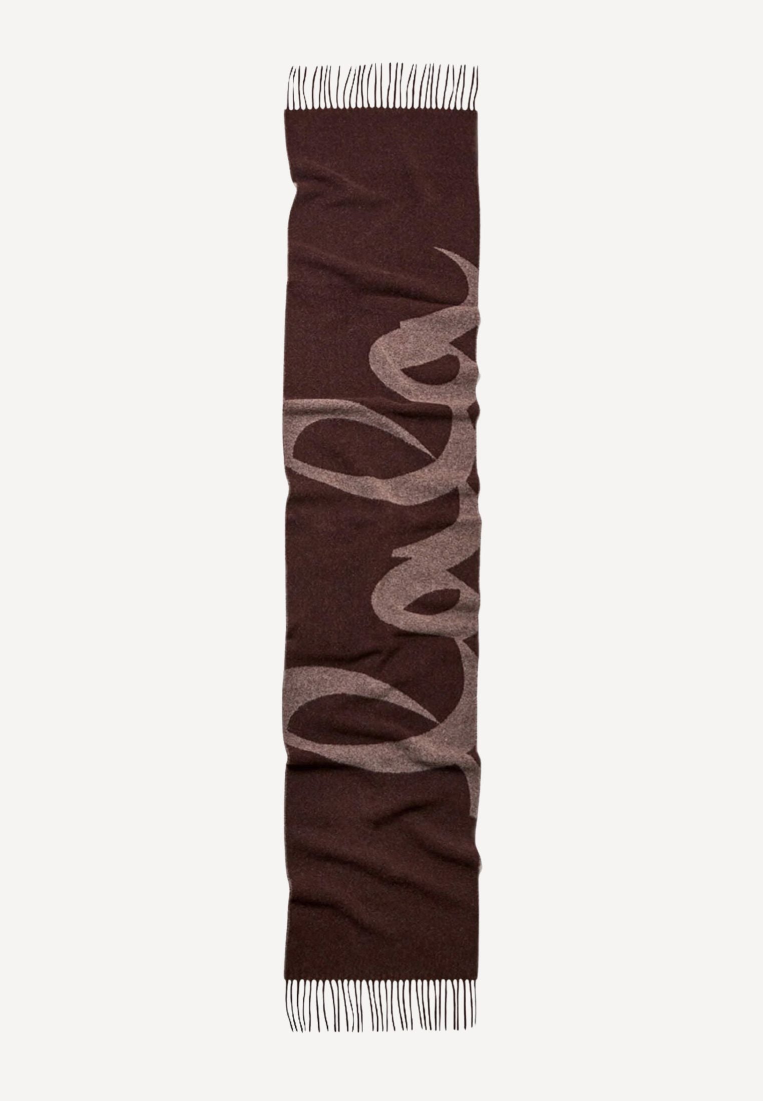 Lala Scarf 4 Wool Mix - Brown