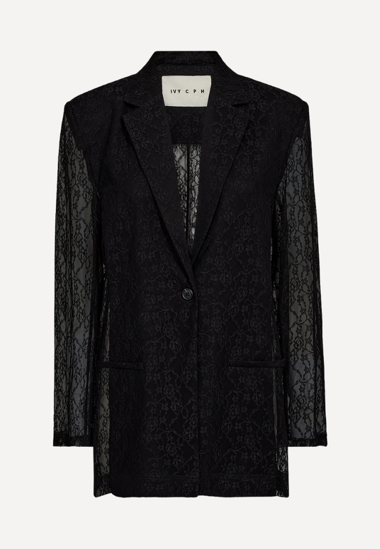 Lara Lace blazer - Black