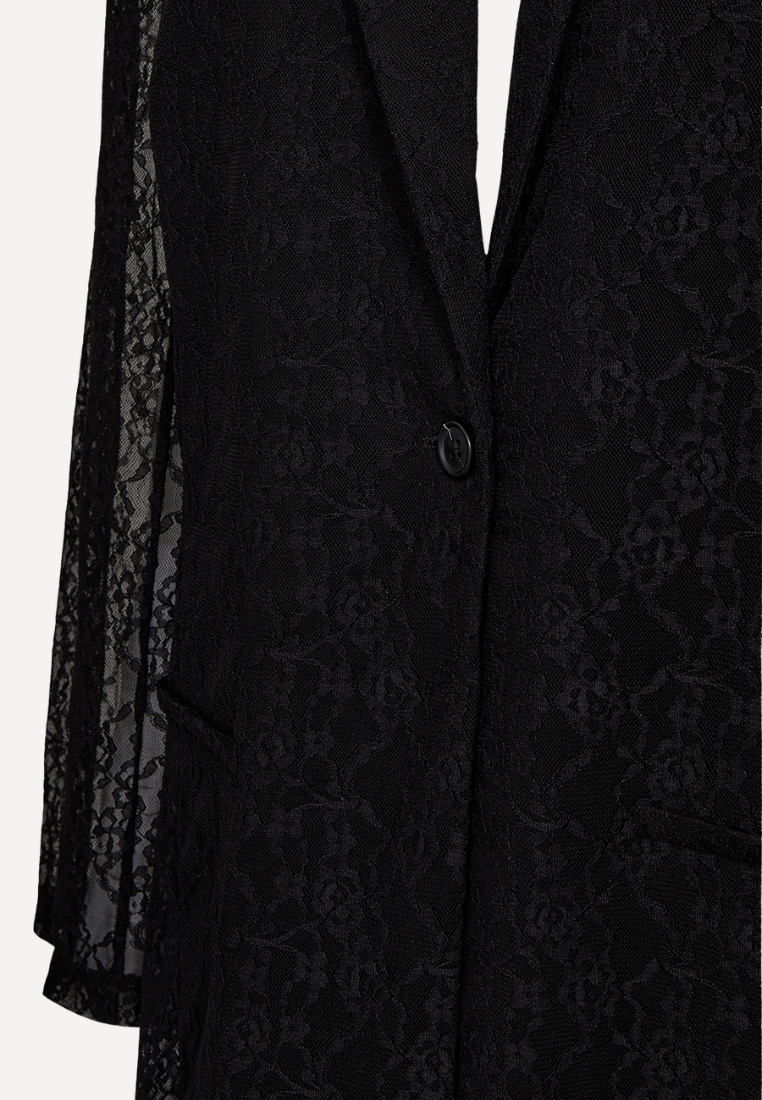 Lara Lace blazer - Black