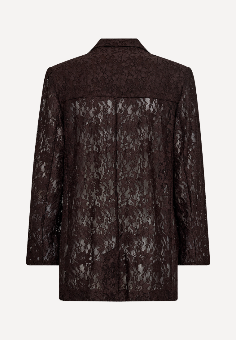 Lara Lace blazer - Expresso Brown