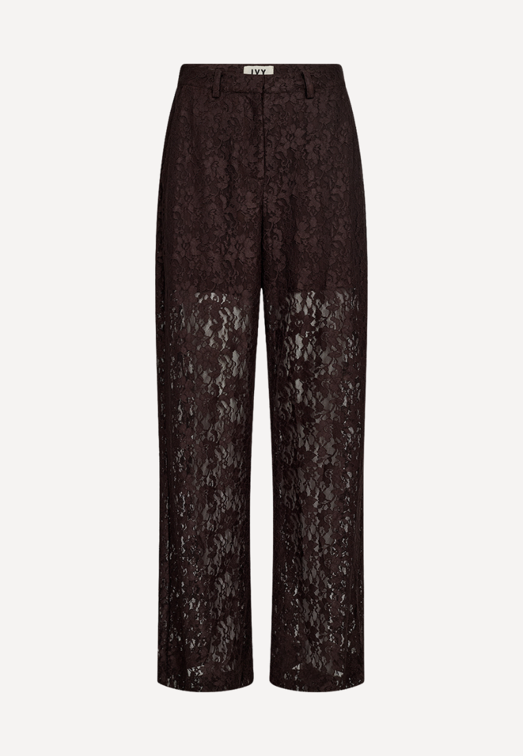 Lara Lace bukser - Expresso Brown