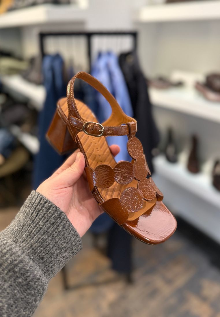 Linaza sandal - Castagno