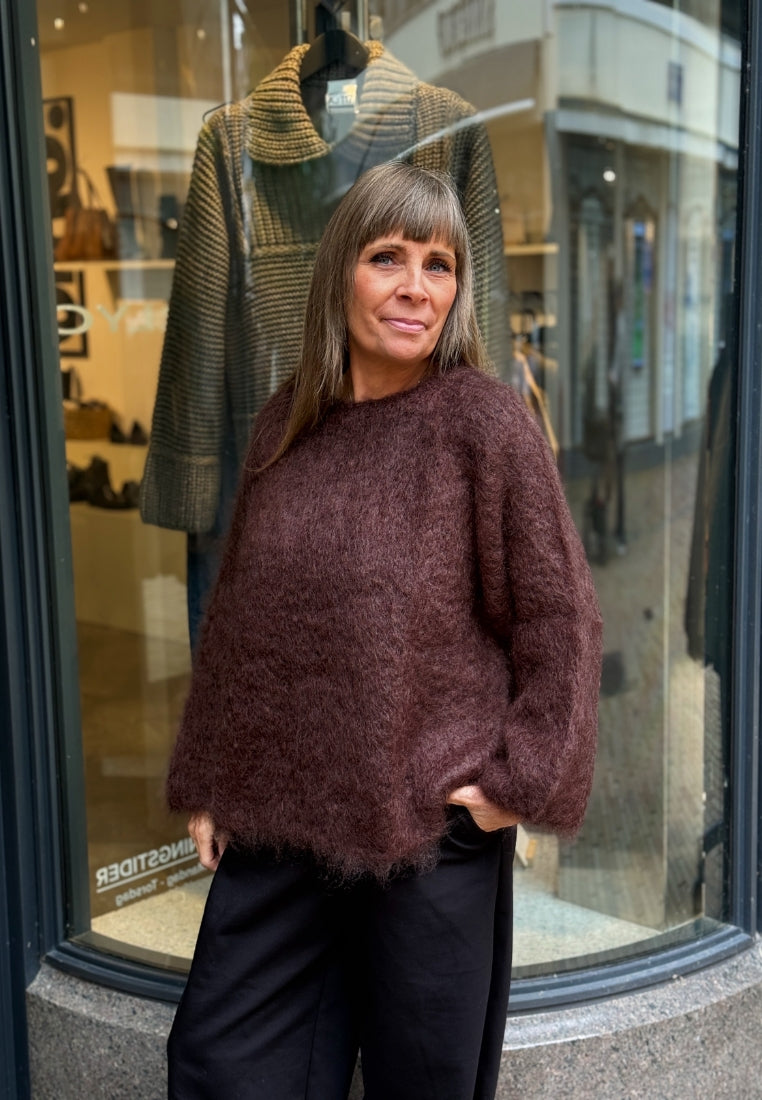 Lorraine LS striktrøje - Brown