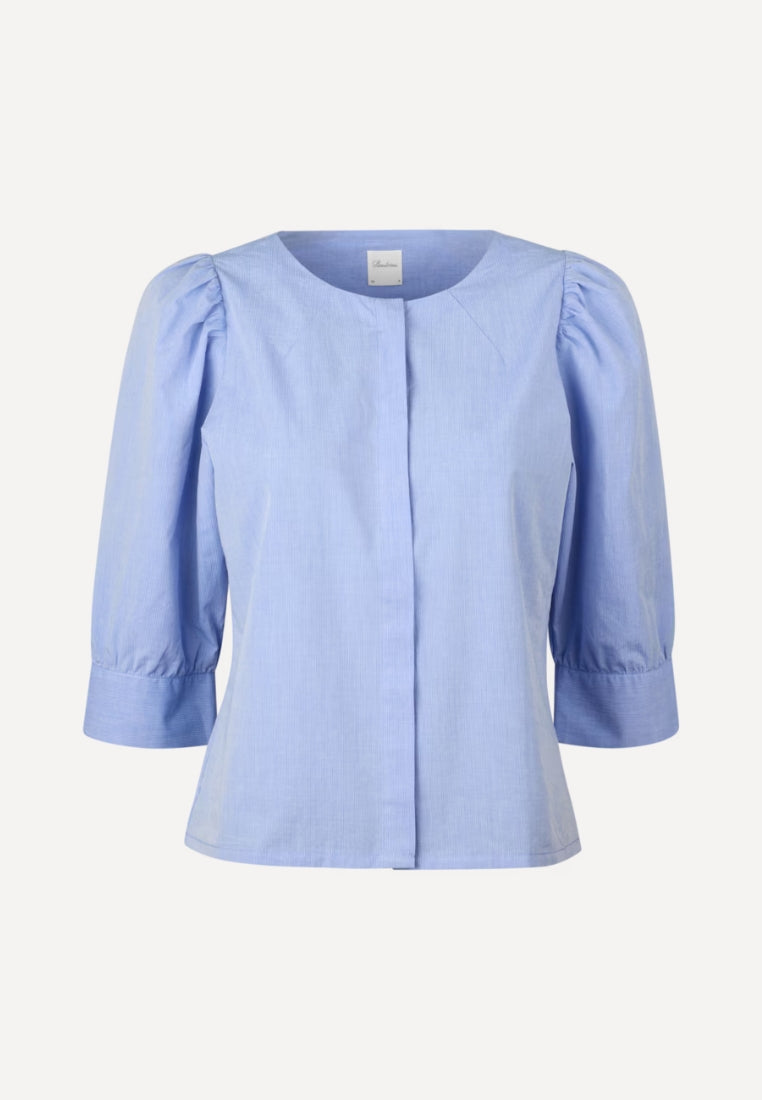 Lykke bluse - Blue Stripe