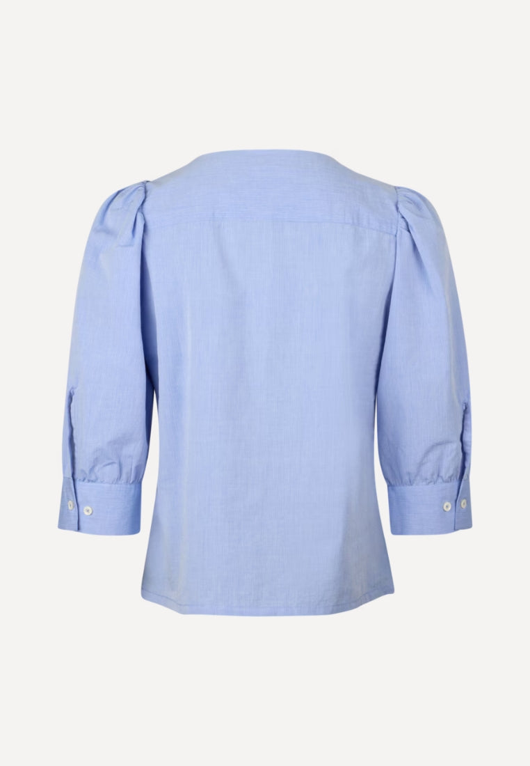 Lykke bluse - Blue Stripe