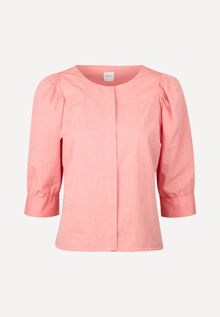 Lykke bluse - Light Red Stripe