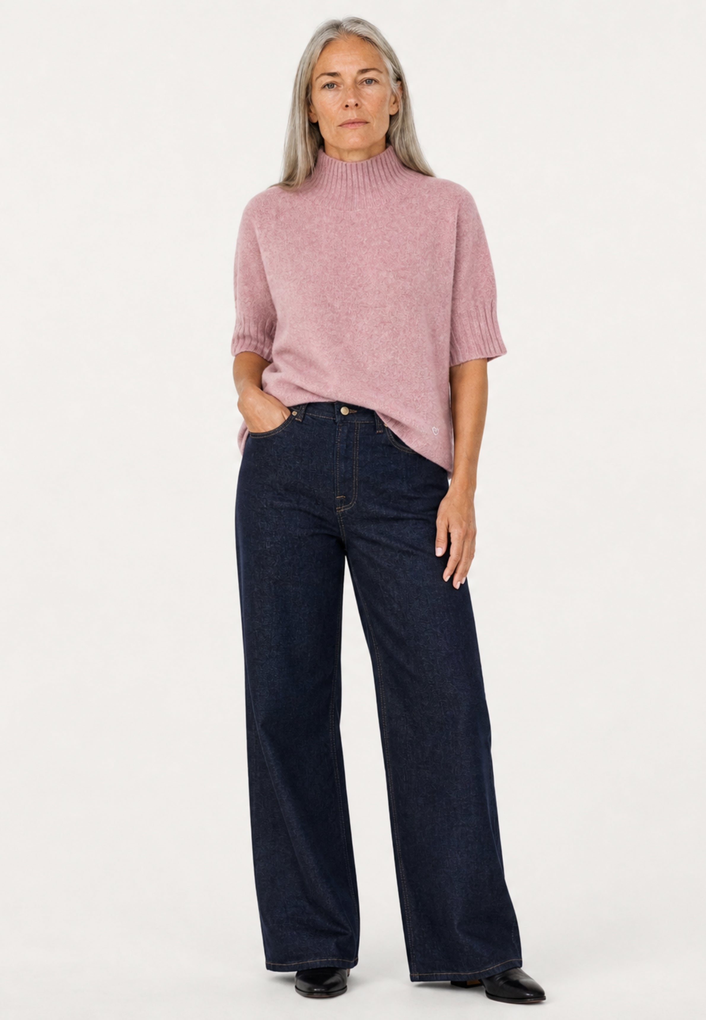 Mia Wash Rinse Vicky jeans - Denim Blue