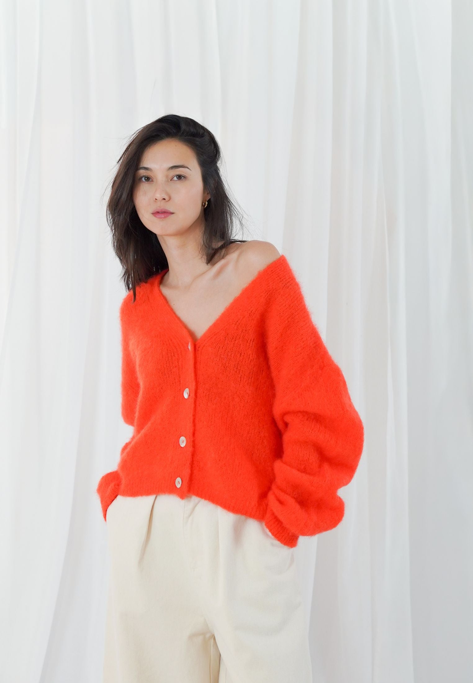 Malia cardigan  - Fire