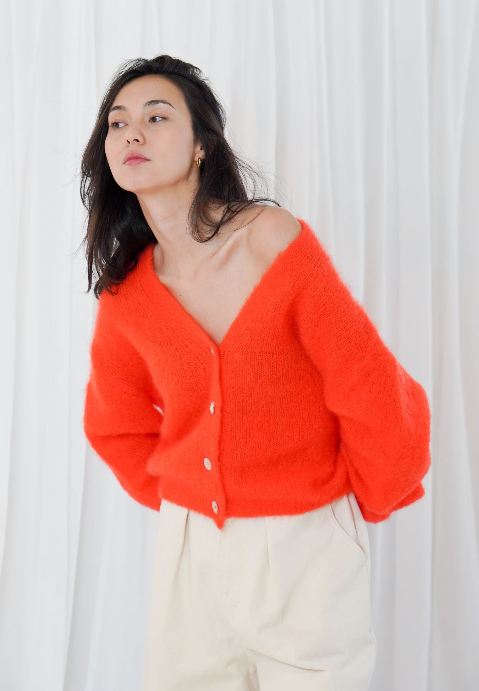 Malia cardigan  - Fire