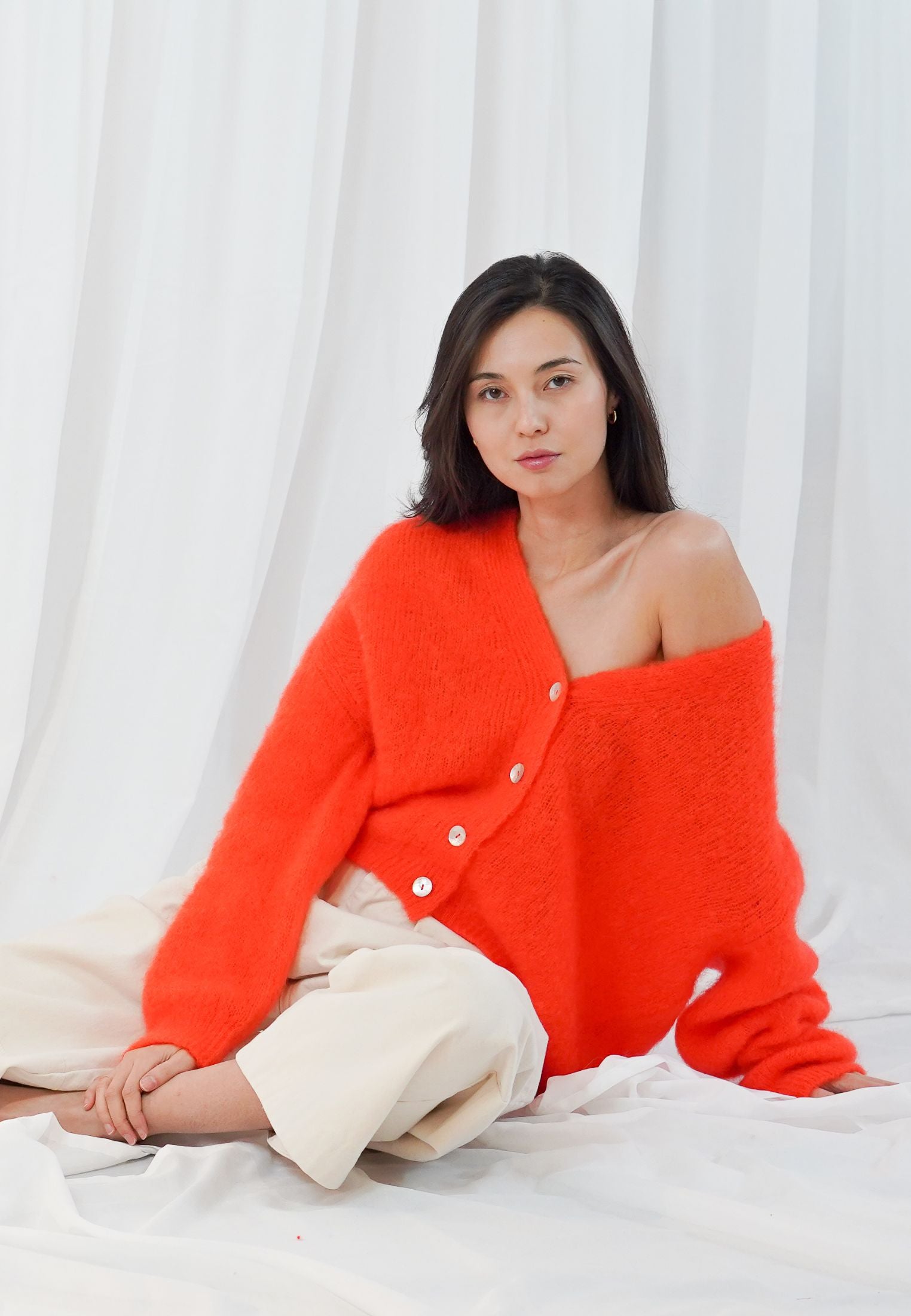 Malia cardigan  - Fire