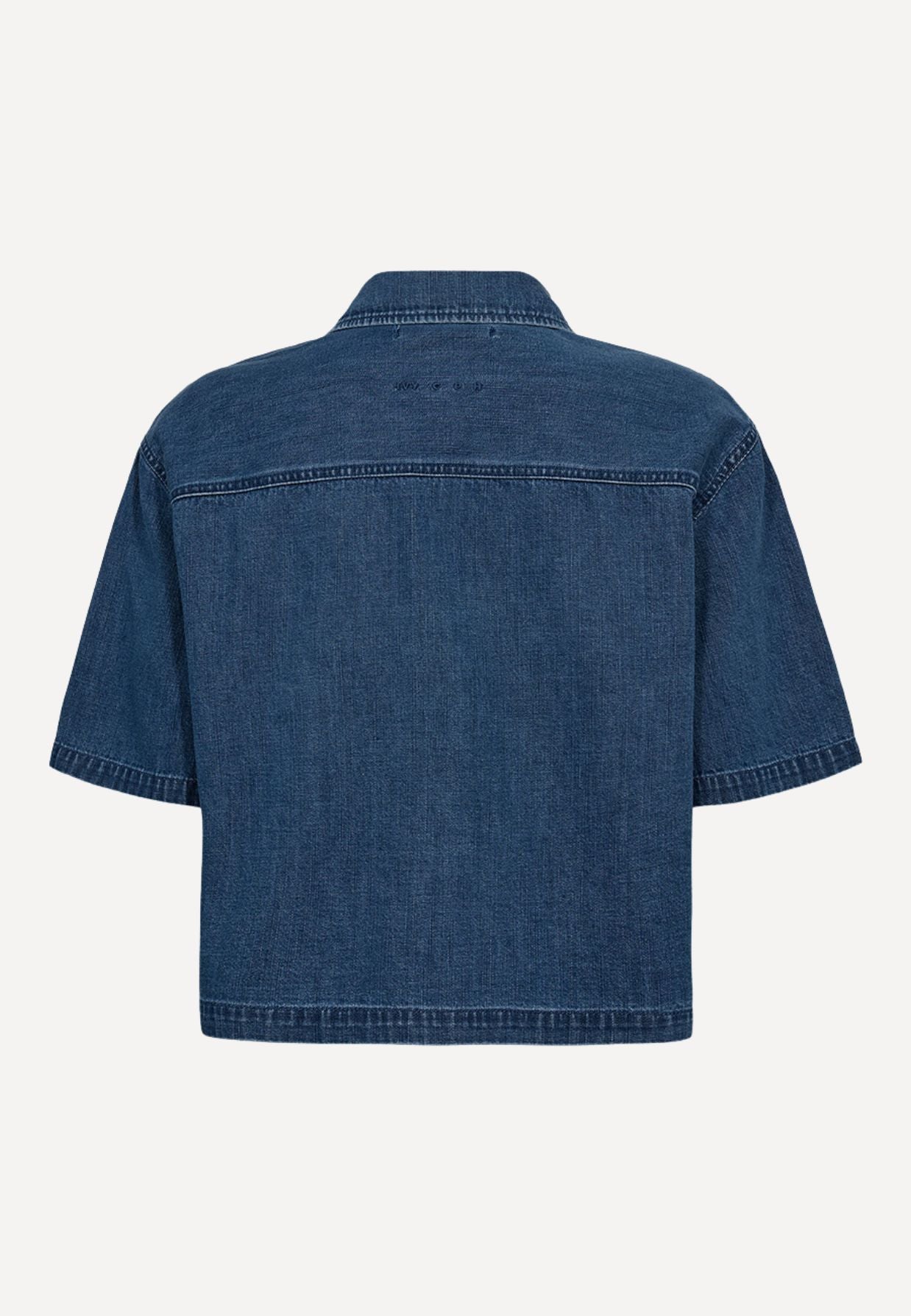 Malika Uta Oversize skjorte - Mid Blue Denim