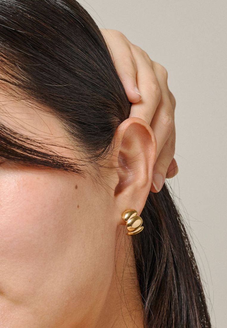Melia Chunky ørering - Gold