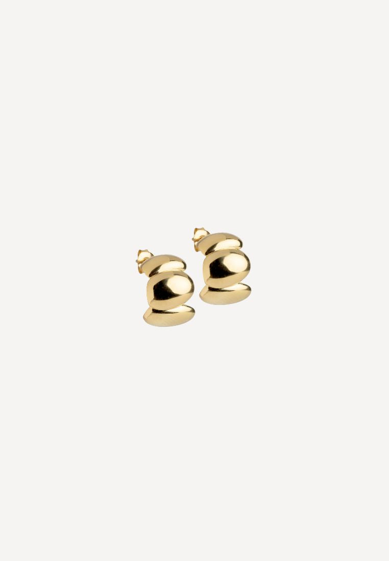 Melia Chunky ørering - Gold