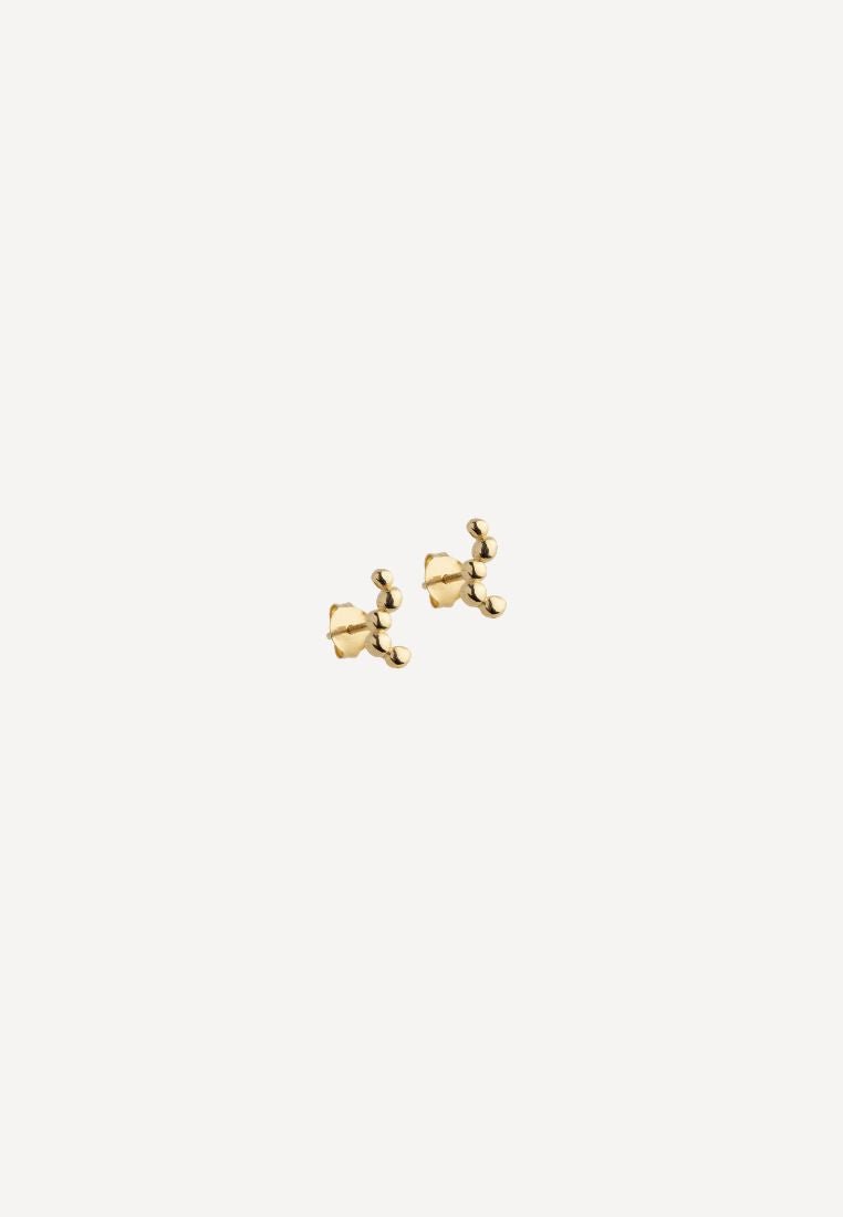Nara Long studs ørering - Gold