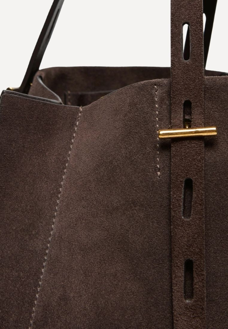 Paula taske - Suede Dark Brown