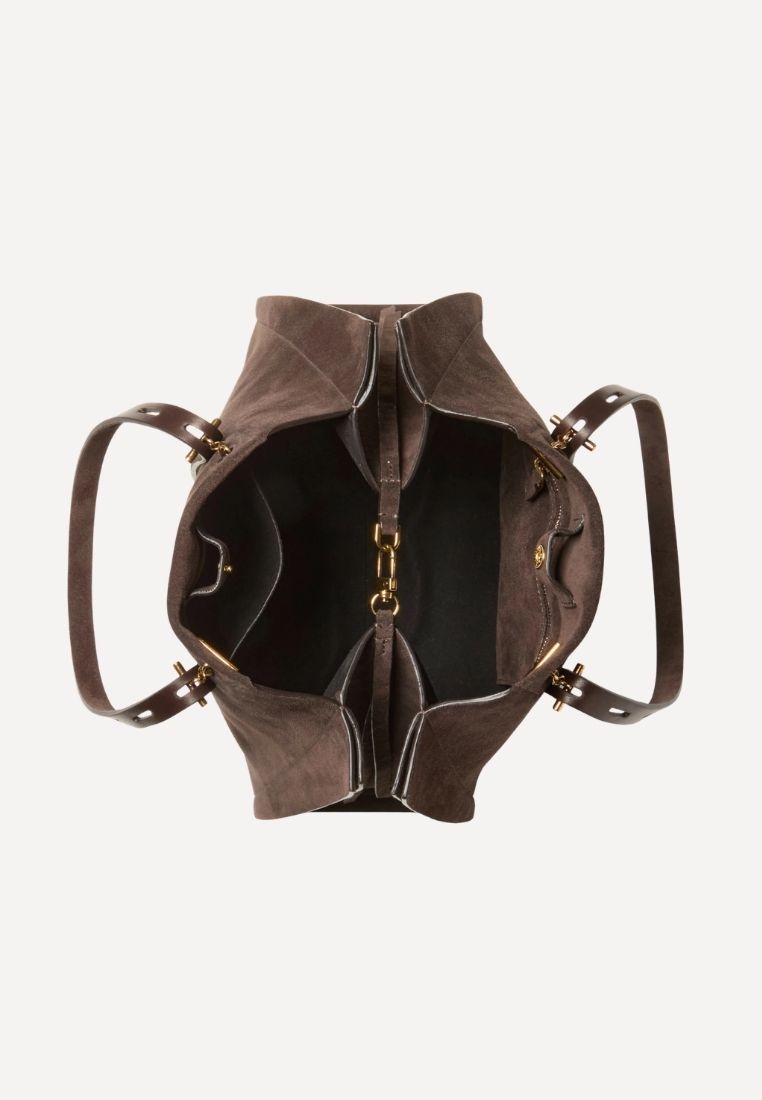 Paula taske - Suede Dark Brown