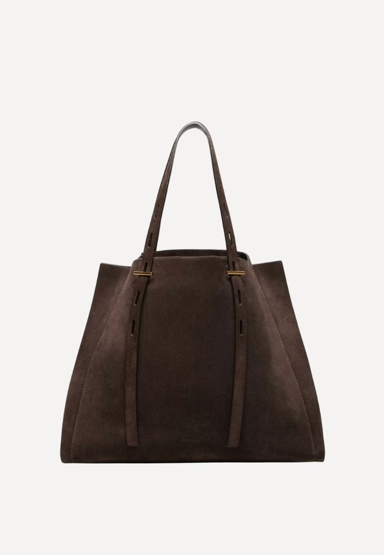 Paula taske - Suede Dark Brown