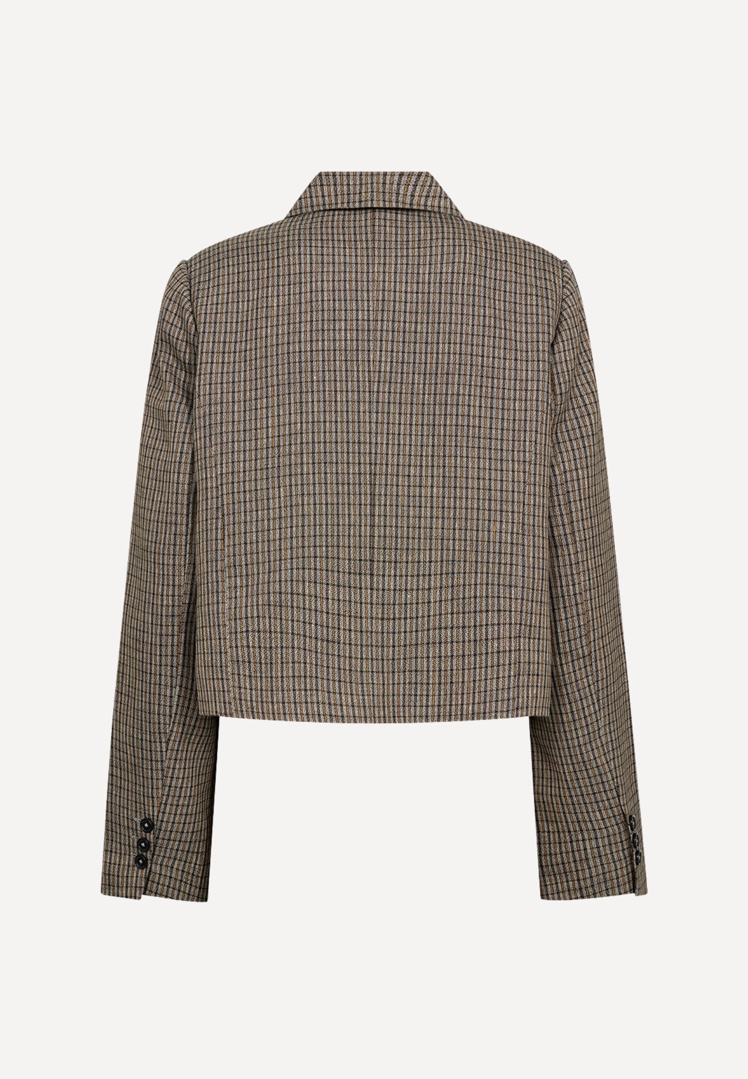 Paulena Short blazer - Brown Check