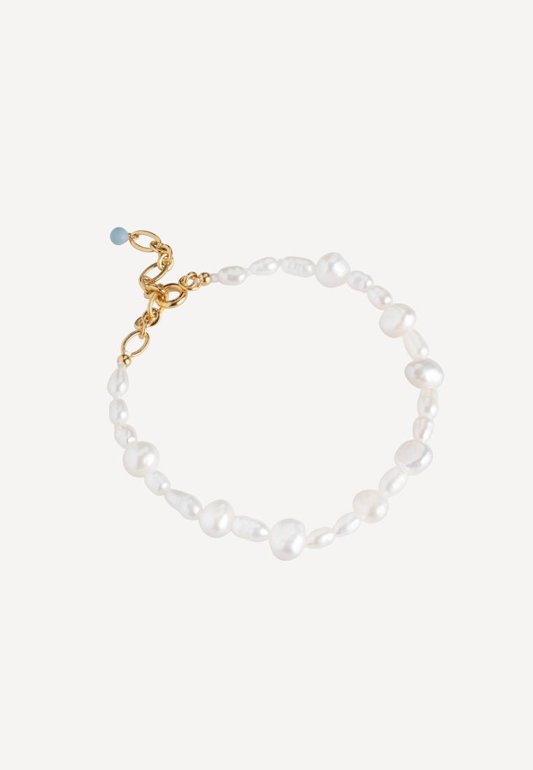 Pearlie armbånd - White