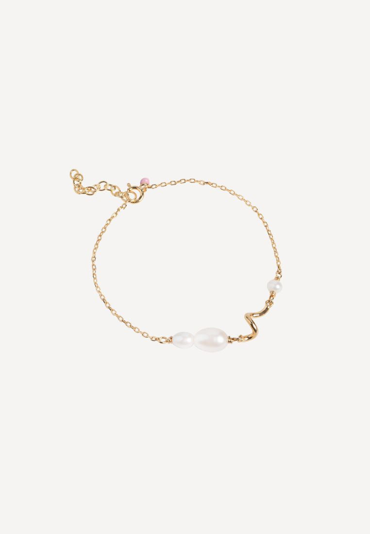 Pearlie Twist armbånd - Gold