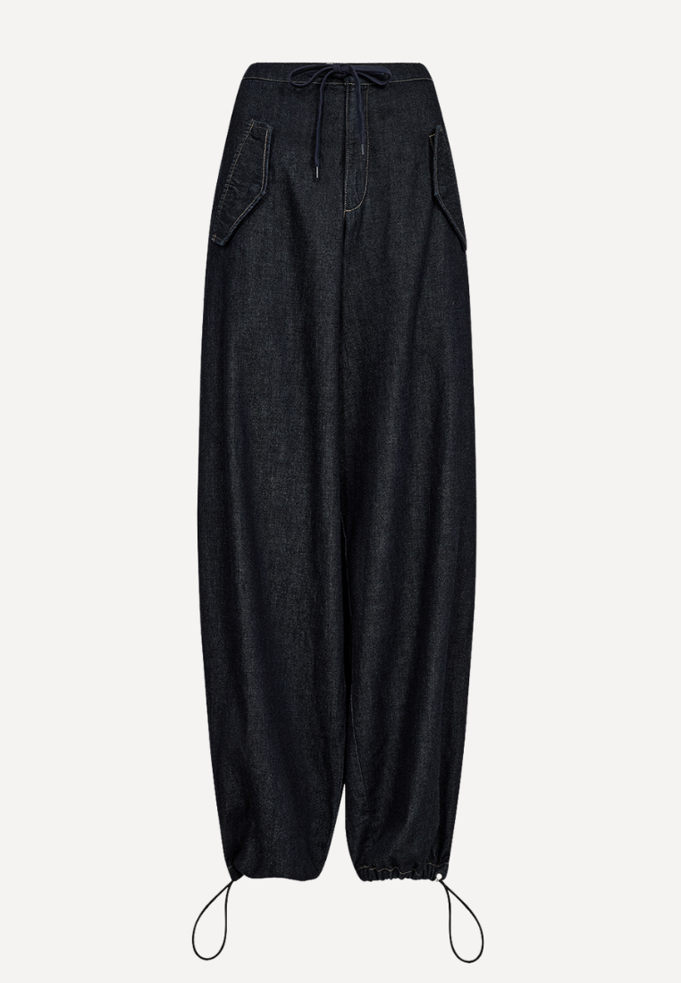 Penny Parachute Wash Dark Rinse bukser - Rinse Denim