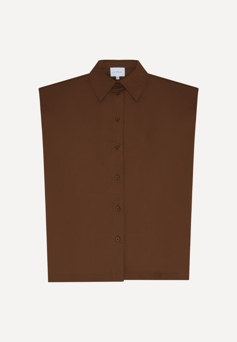 Pia bluse - Dark Brown
