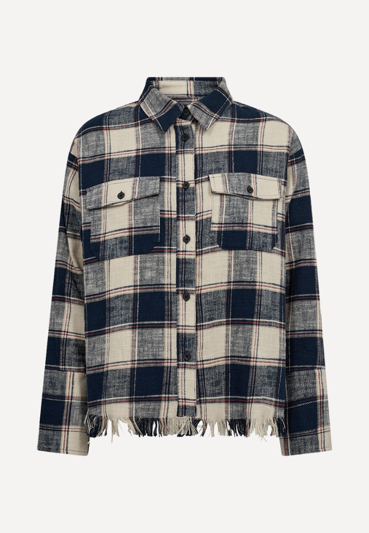 Pia Distressed skjorte - Multi Color