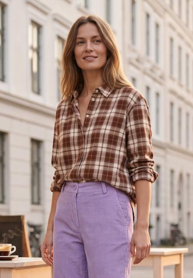 Ronja skjorte - Brown