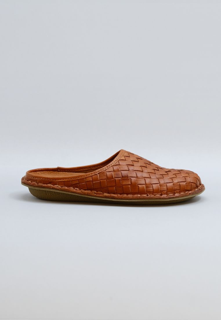 Roma sko - Woven Cognac