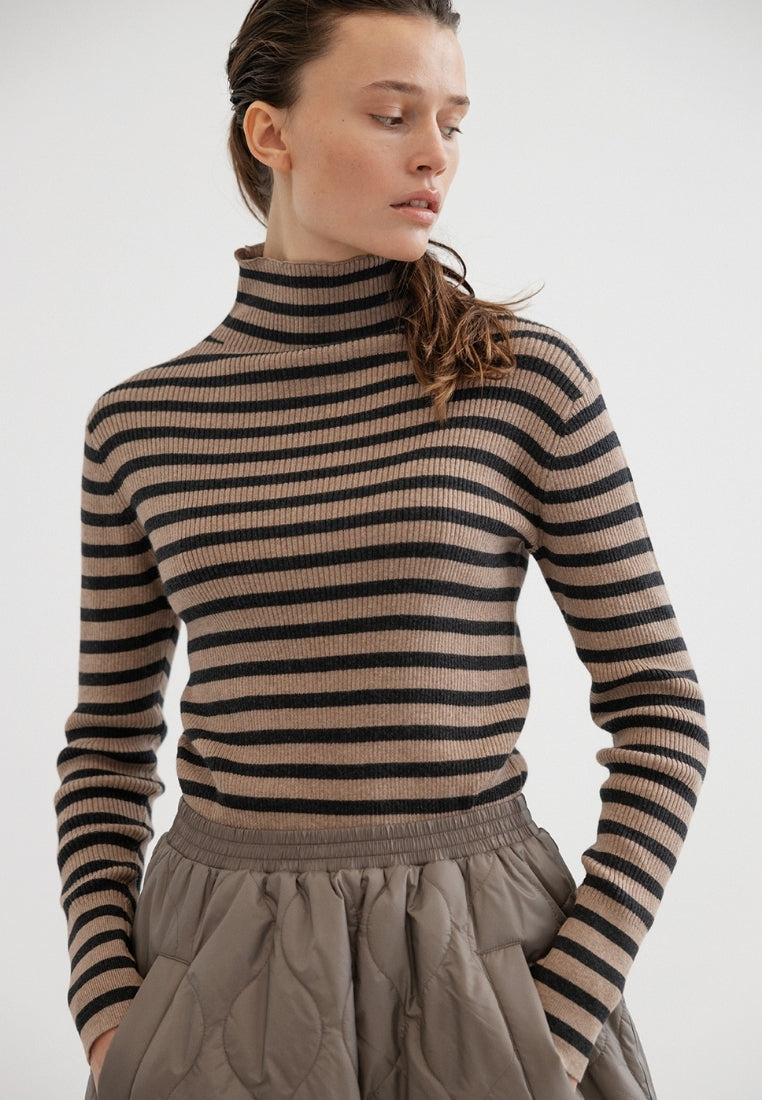 Stone bluse - Khaki Stripe