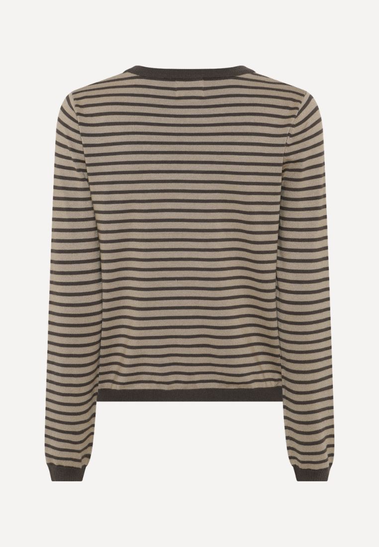 Sailor L/S strik - Sand/Brown Stripe