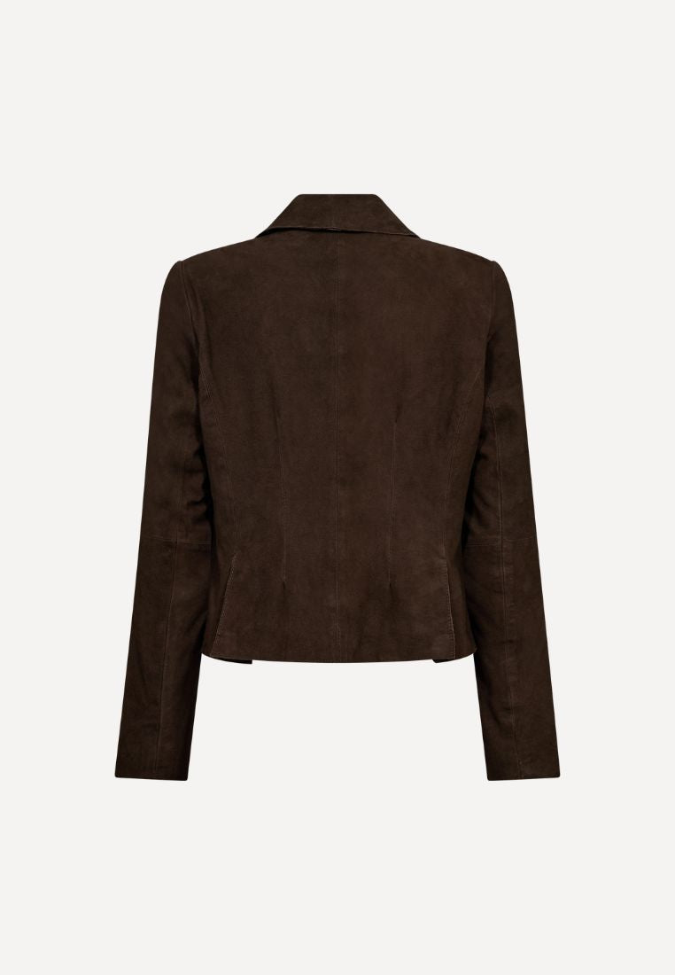 SavannaDEP Suede blazer - Dusty Brown