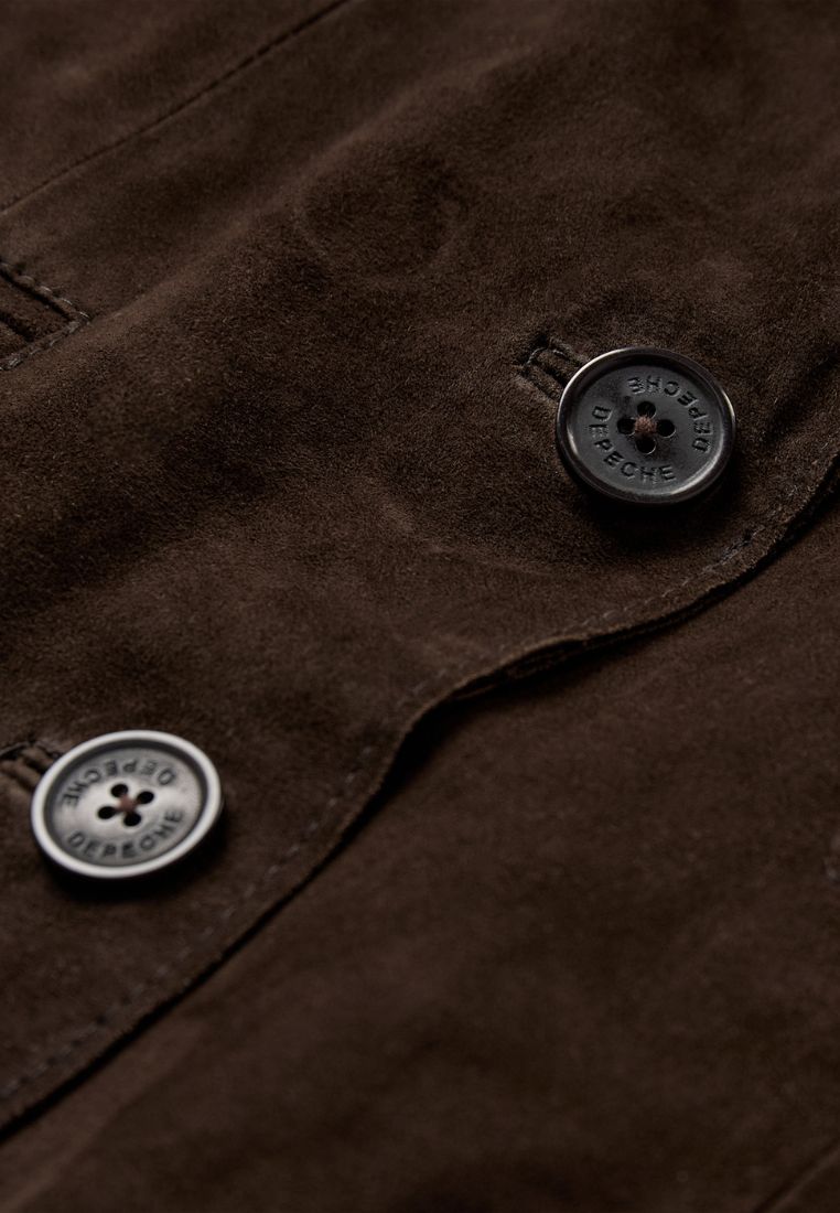 SavannaDEP Suede blazer - Dusty Brown