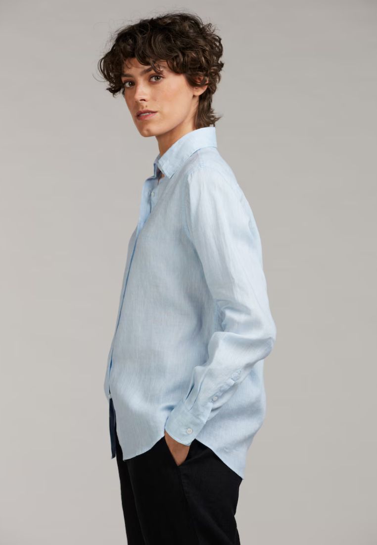 Siri skjorte - Linen Light Blue