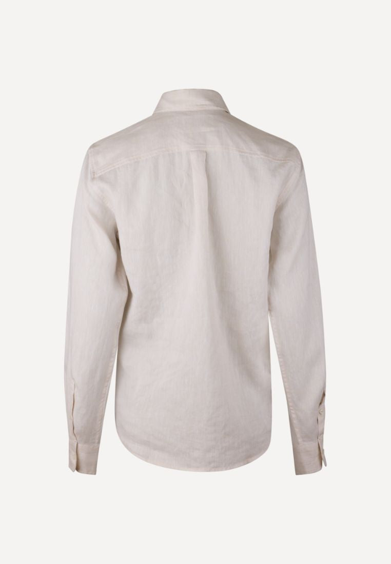 Siri skjorte - Linen Light Brown