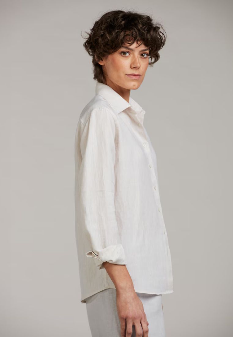 Siri skjorte - Linen Light Brown