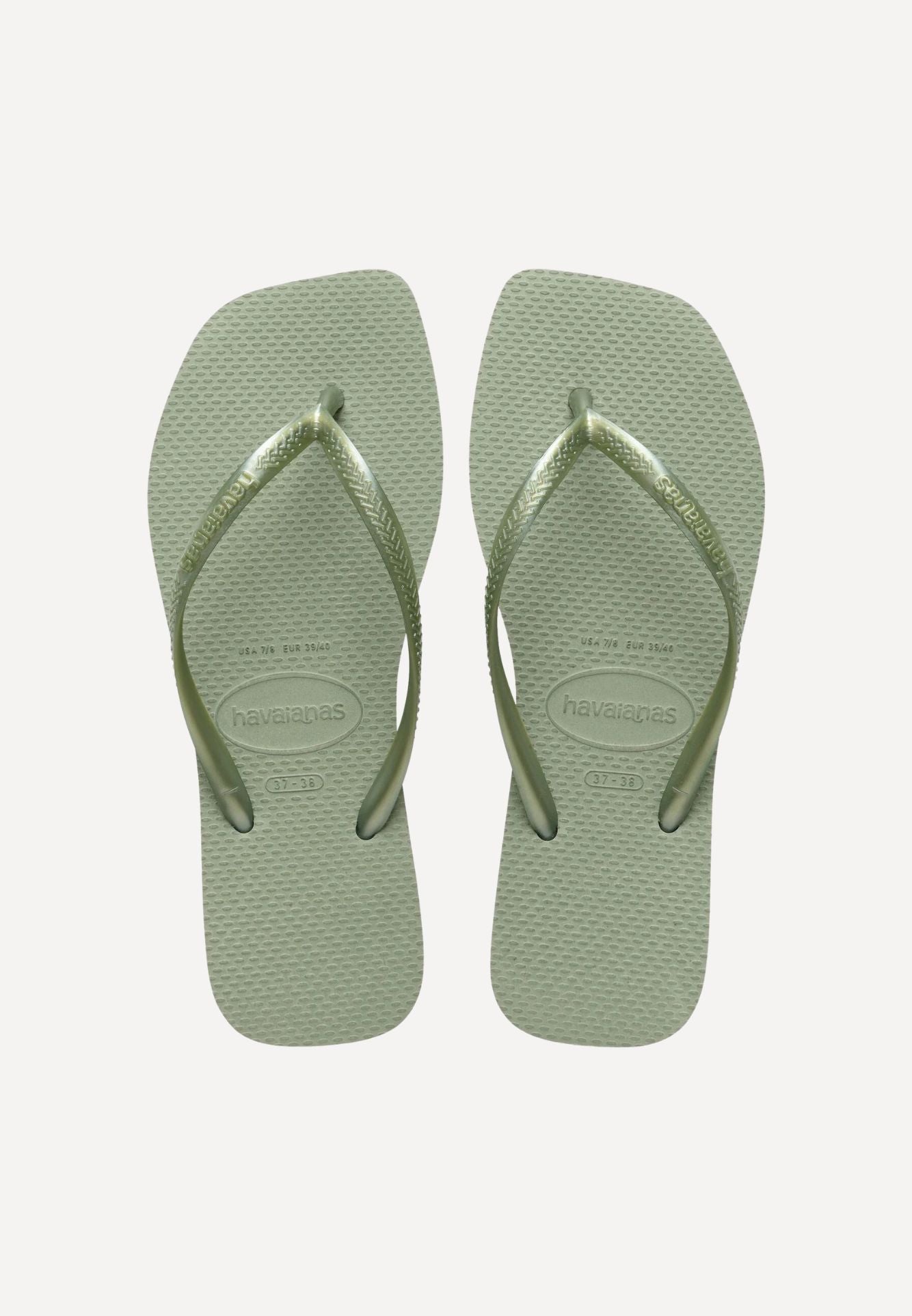 Slim Square sandal - Smoke Green