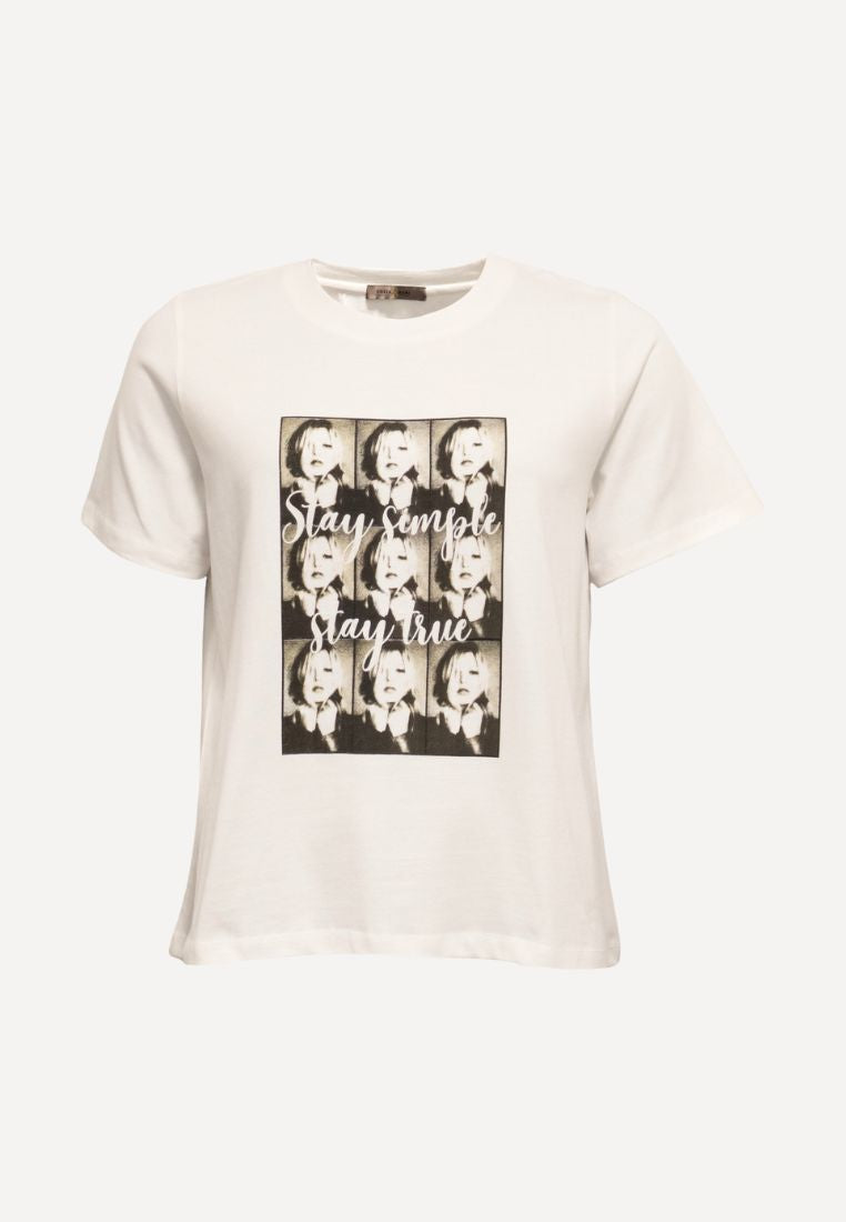 Small Faces O t-shirt - White/Black