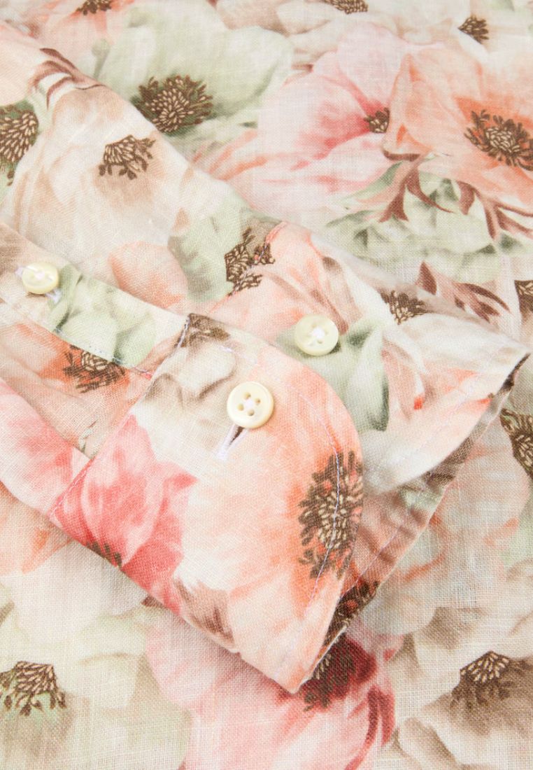 Sofie skjorte - Light Orange Pattern