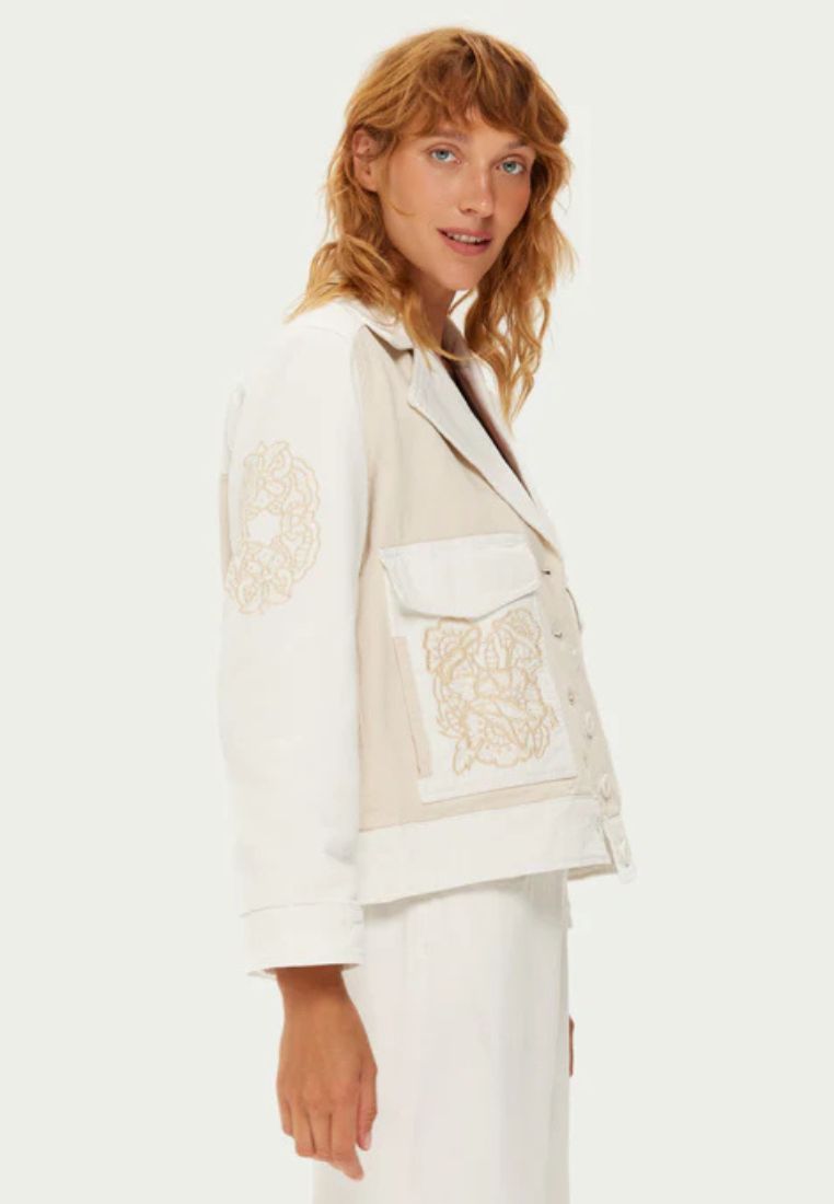 Stella Two-Tone Utility jakke - Natural