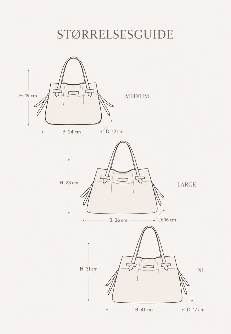 20031 Blossom Medium taske - Black