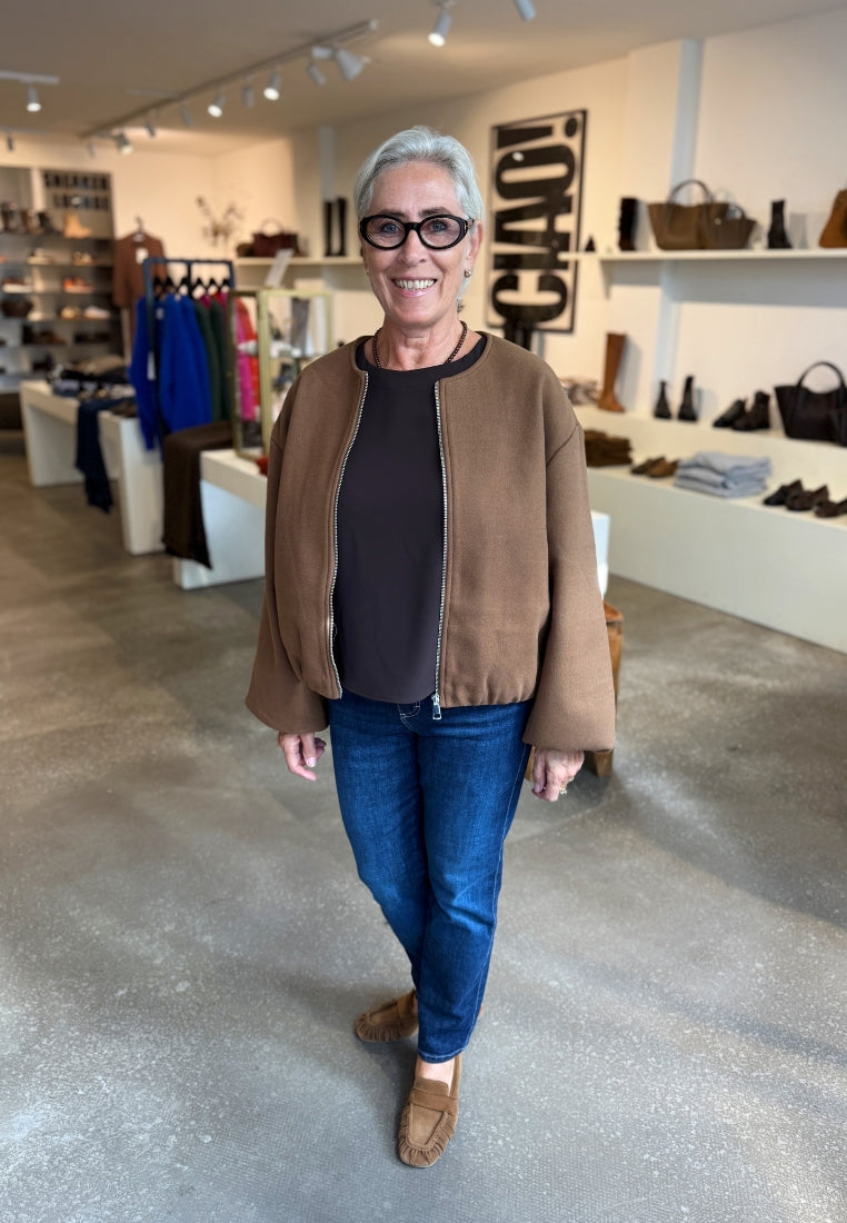 WBLKennedy Bomber jakke - Camel