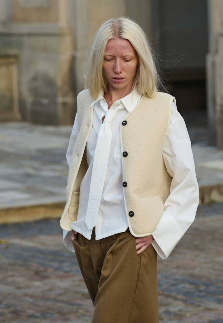 Teddy vest - Off White